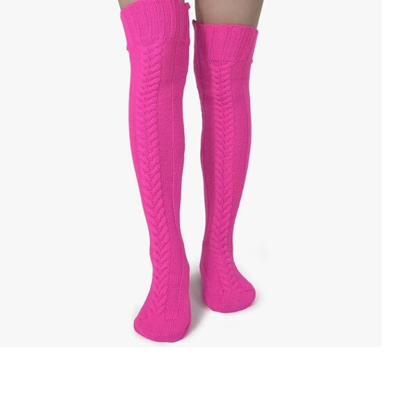 Knee High Pink Socks  Sz 5-10 - Picture 4 of 5